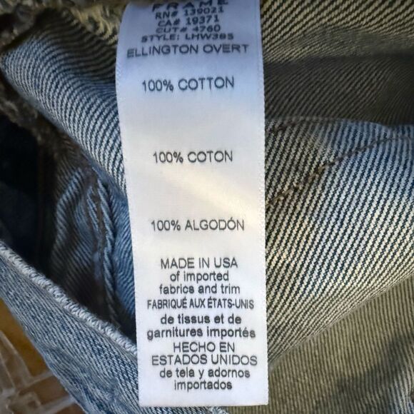 Frame Le Hollywood distressed thrashed holy medium wash flare jeans size 31 - Picture 11 of 11